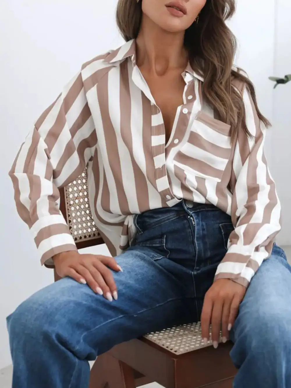 Striped Button Down Shirt