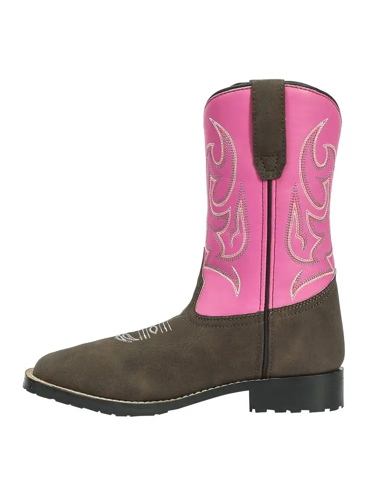 Relaxed Men's Western Boots With Stitched Shaft