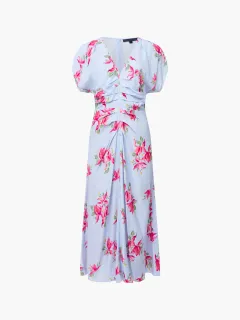 Easy And Stylish Playful Floral Print Dress