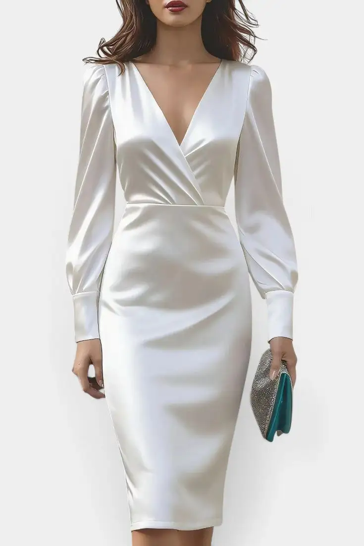 Satin Midi Dress
