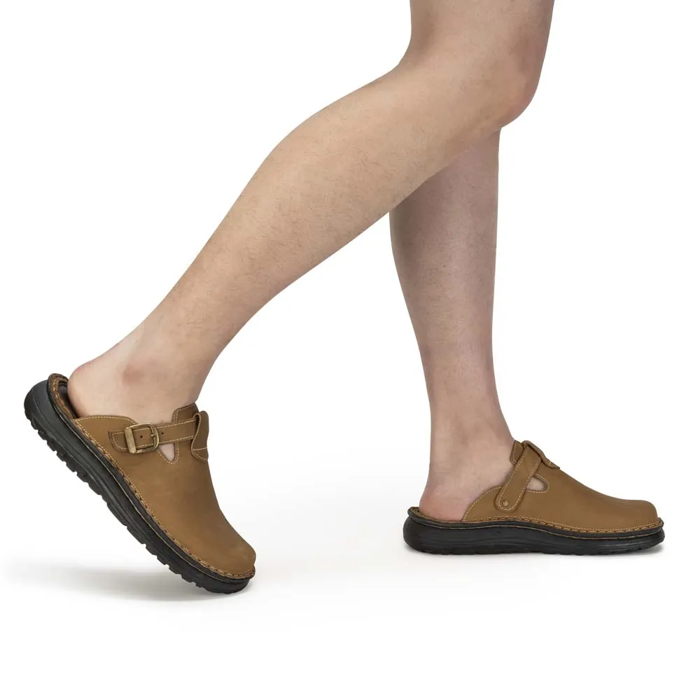 Refined Leather Clog Toe Sandals
