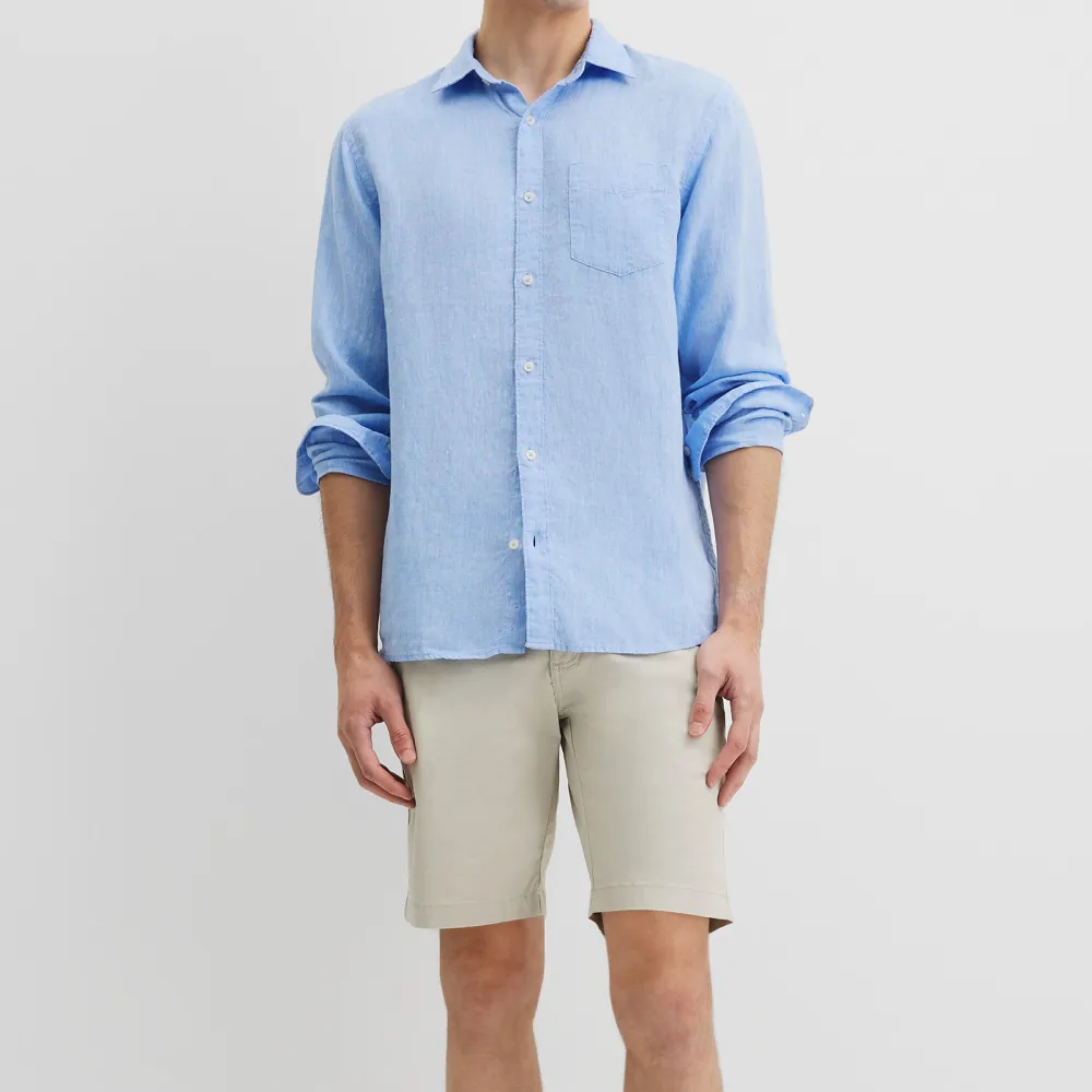 Men's Classic Regular Fit Linen Shirt