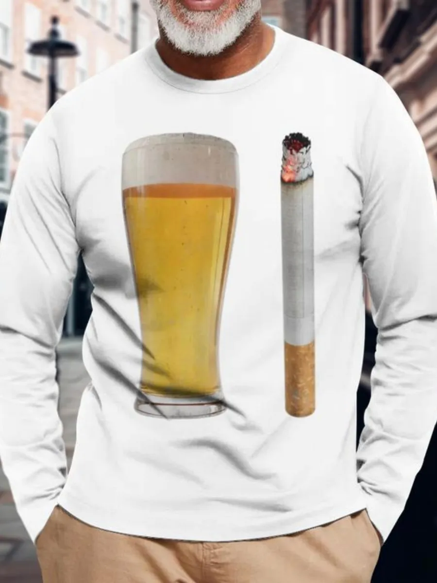 Casual Graphic Long Sleeve T-Shirt