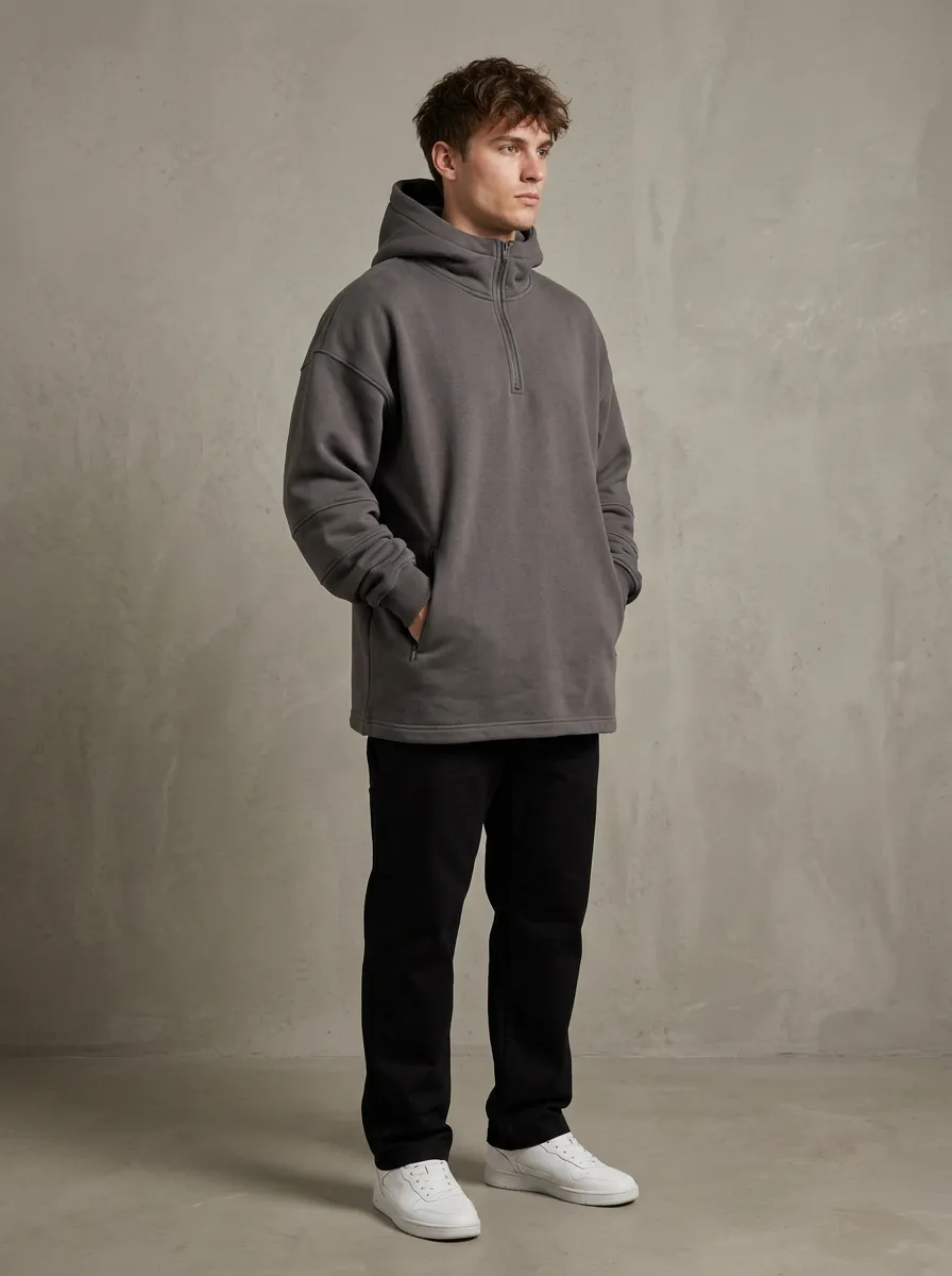 All Day Quarter Zip Unisex Pullover Hoodie
