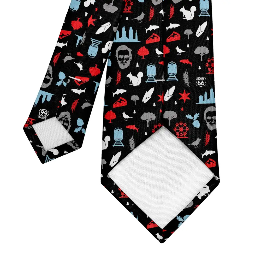 Refined Heritage Emblem Statement Necktie