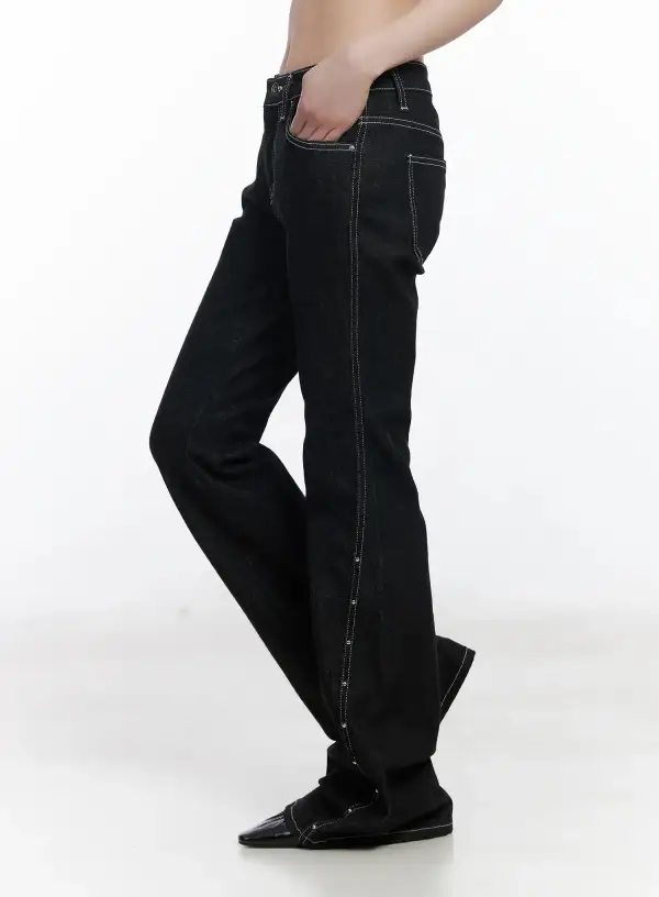 Stylish High-Waisted Bootcut Jeans
