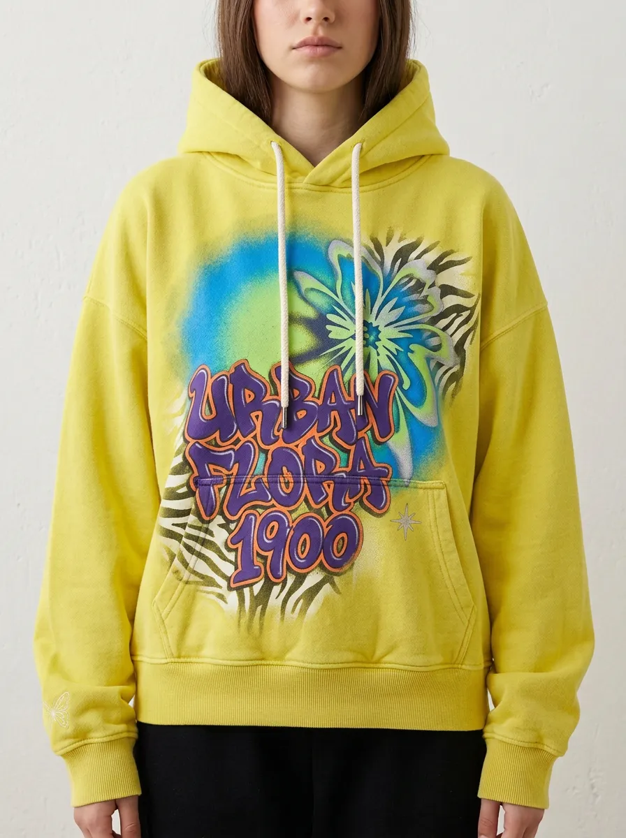 Unisex Modern Streetwear Graffiti Zebra Hoodie