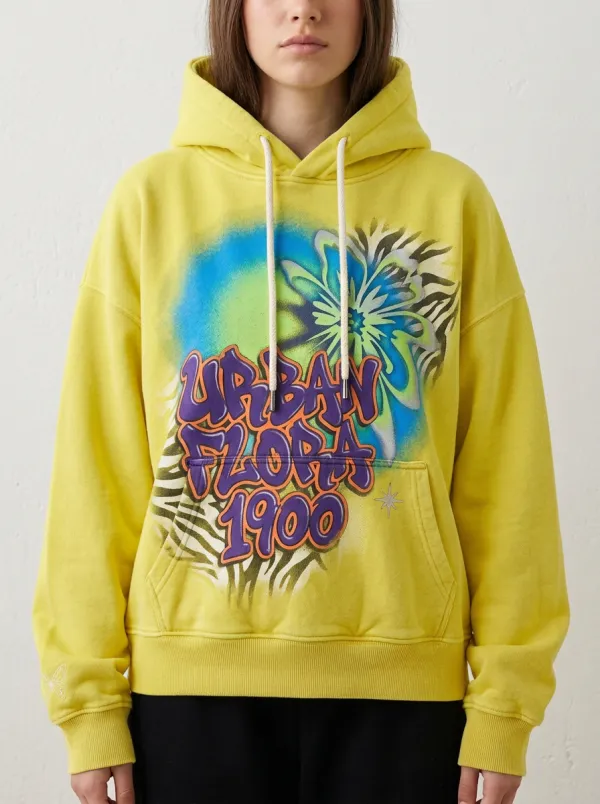 Unisex Modern Streetwear Graffiti Zebra Hoodie
