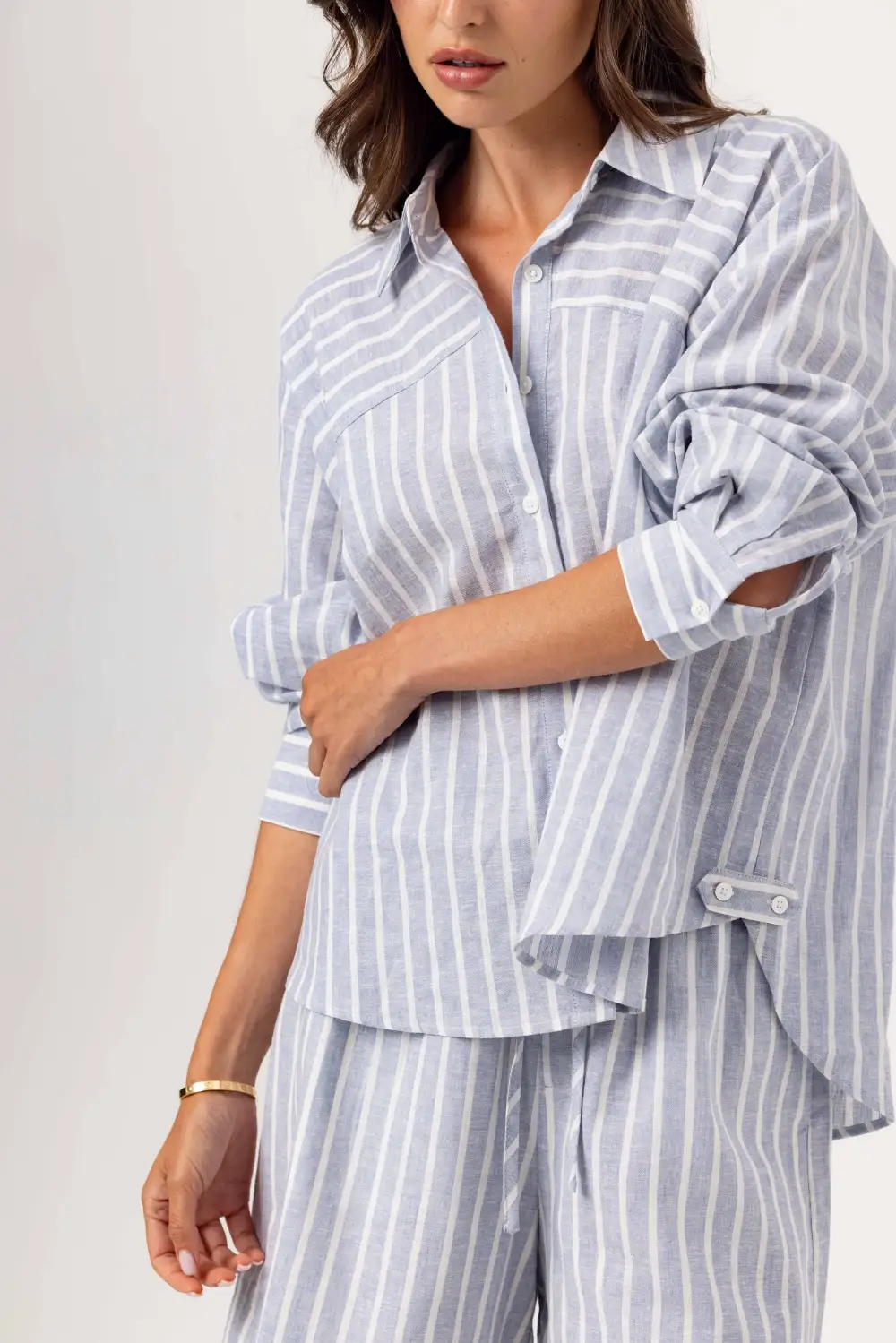 Button Front Short Sleeve Shirt