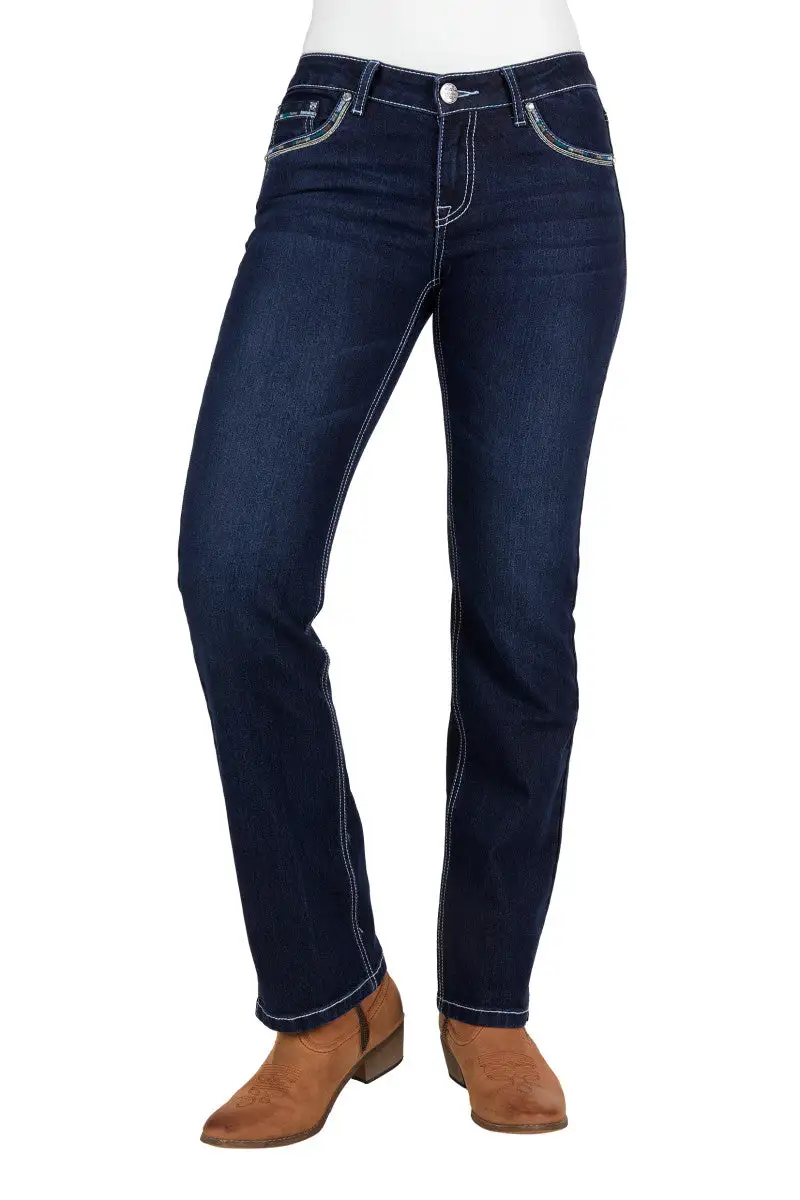 Women's Structured Straight Leg Jeans