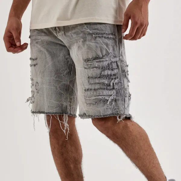 Everyday Distressed Denim Shorts