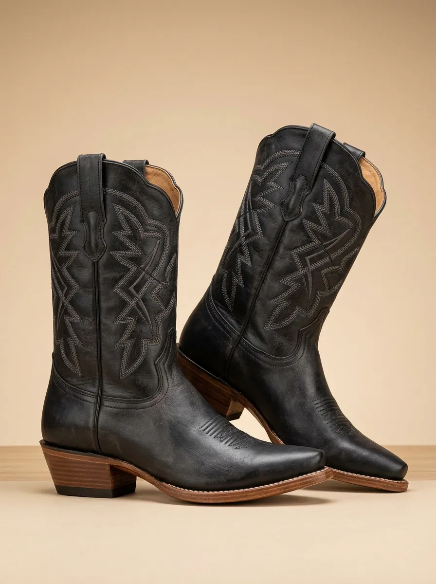 Women's Western Embroidered Cowboy Boots Women