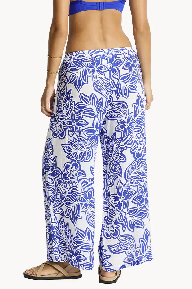 Double Gauze Straight Leg Pants