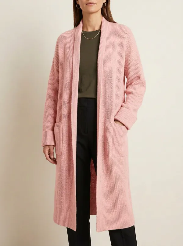 Women's Everyday Ribbed Minimal Knit Cardigan
