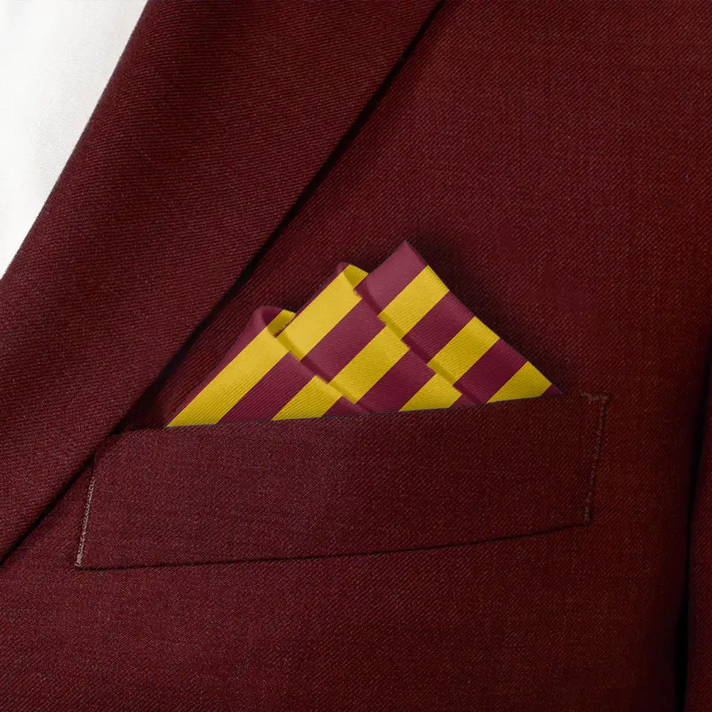 Formal Subtle Striped Pocket Square