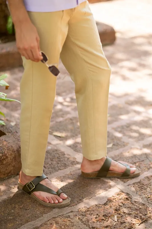 Natural Hemp Slim Fit Pants