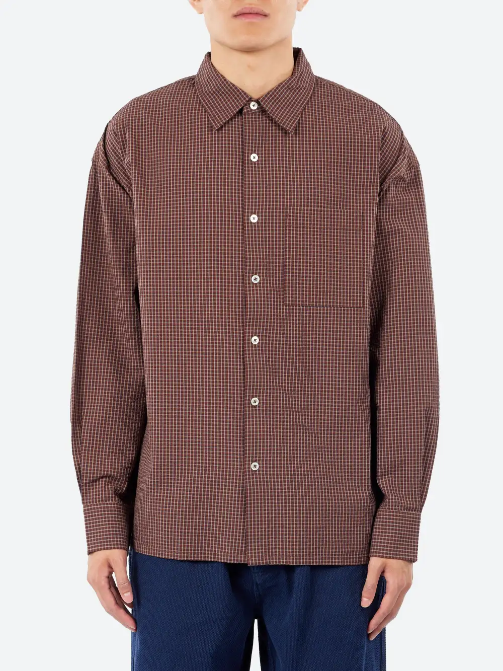 Men's Seersucker Cotton Shirt