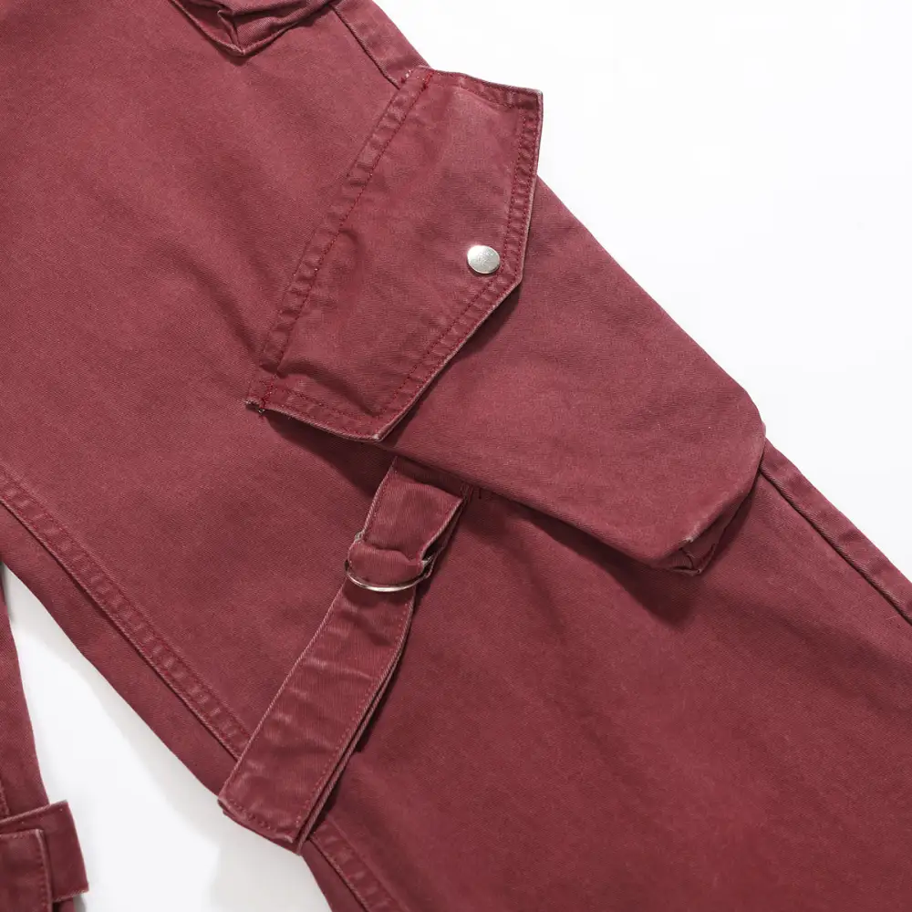 Men's Straight Leg Cargo Denim Jeans