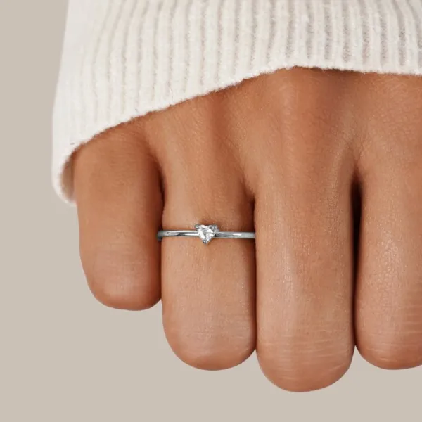 Modern Heart Ring