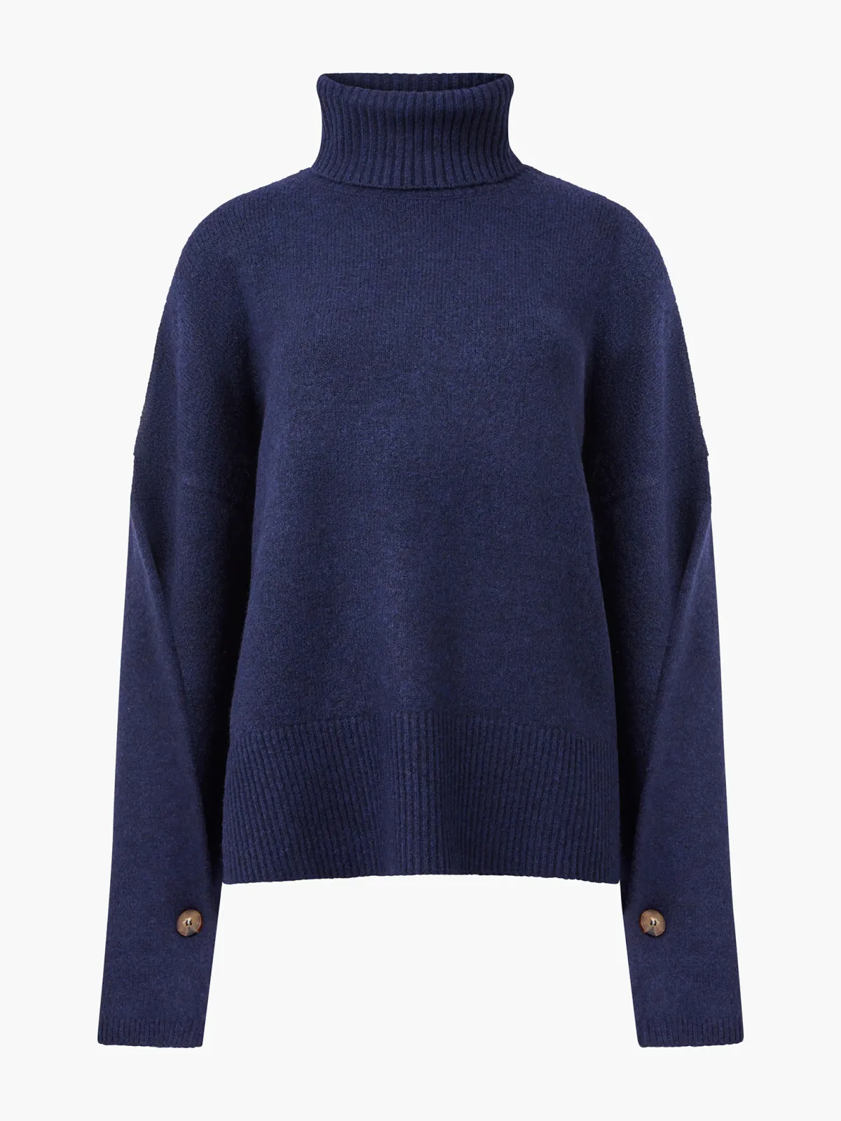 Gentle Style Soft High Collar Loose Sweater