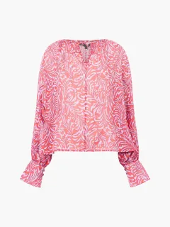 Breathable Printed Chiffon Ladies Top
