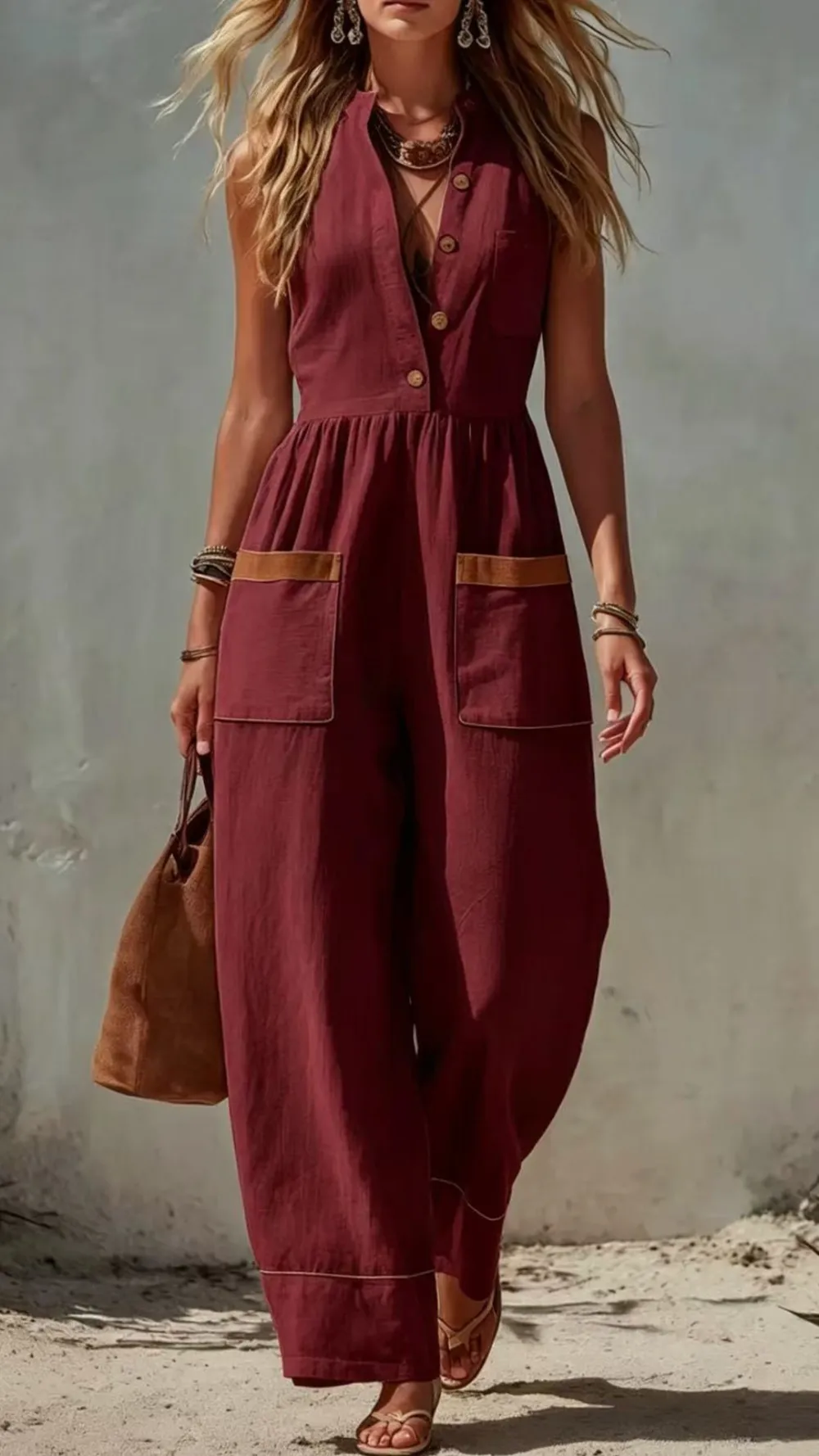 Straight Leg Jumpsuit