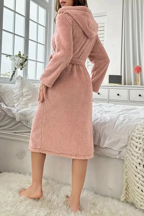 Hooded Cotton Terry Bath Robe
