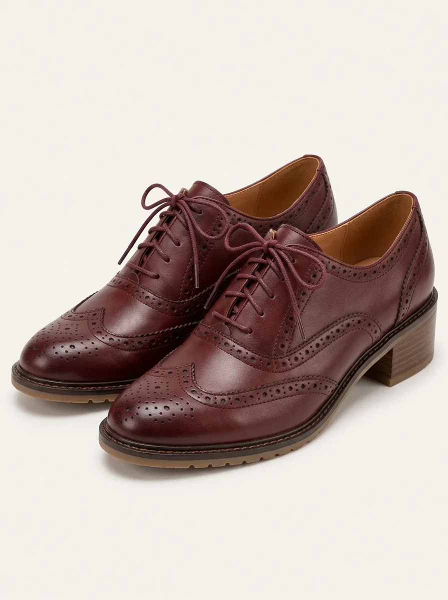 Wingtip Brogue Women's Classic Pumps