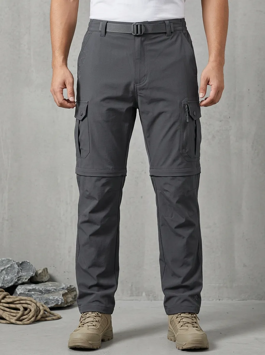 Men's Trail Tactical Waterproof Zip-Off Tactical Cargo Pants