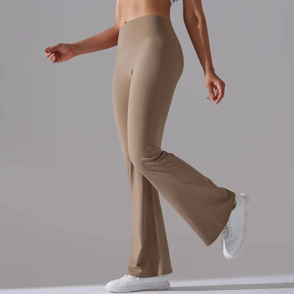 Flare Wide Yoga Pants High Waist Gym Fitness Stretch
