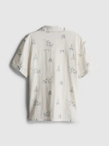 7-15yrs | Printed Textured Shirt