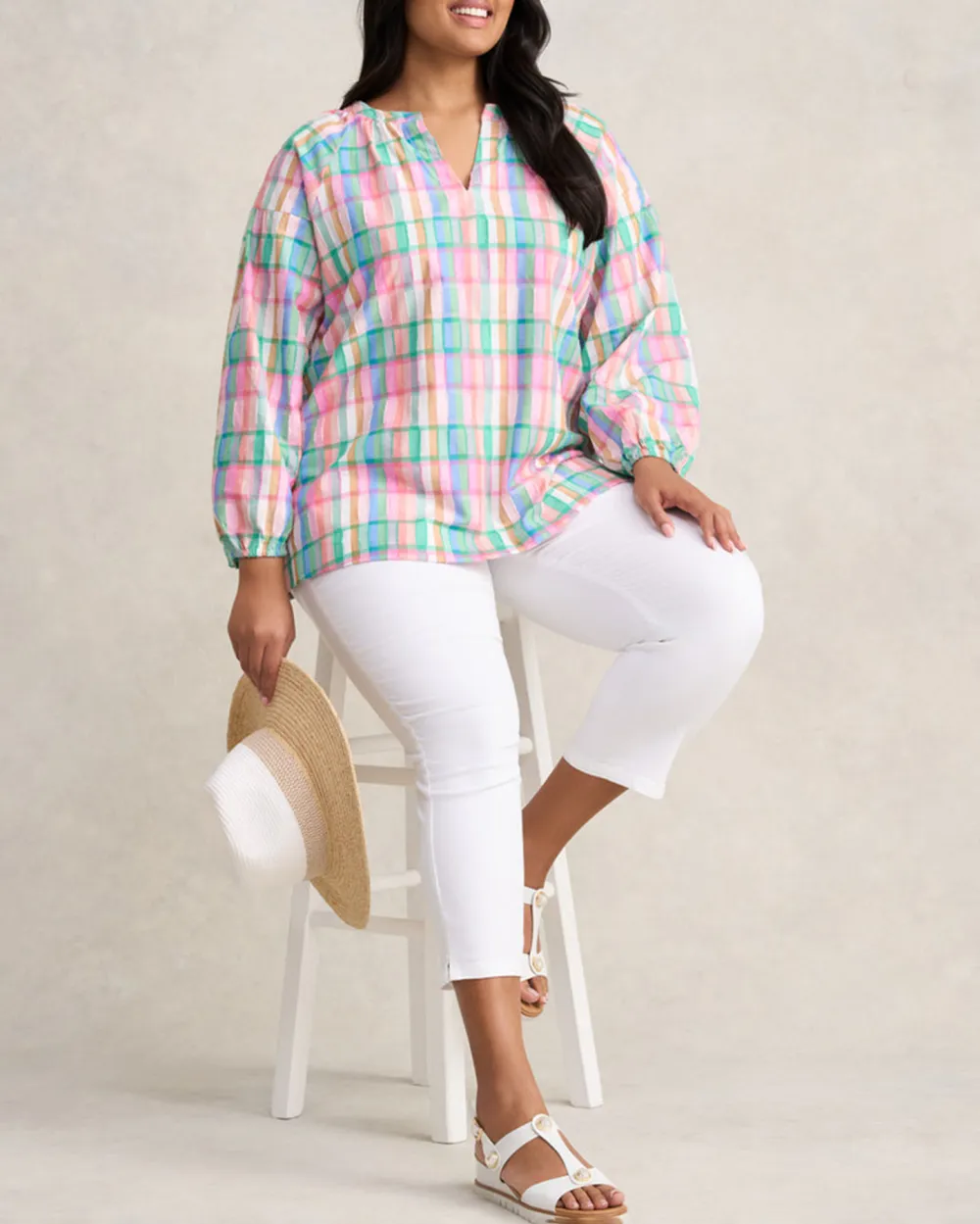Cotton Check Top