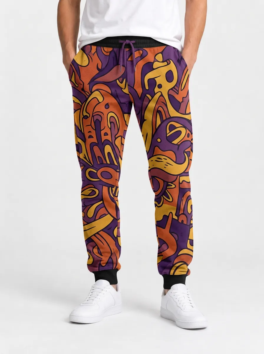 Men's Abstract Graffiti Sweatpants
