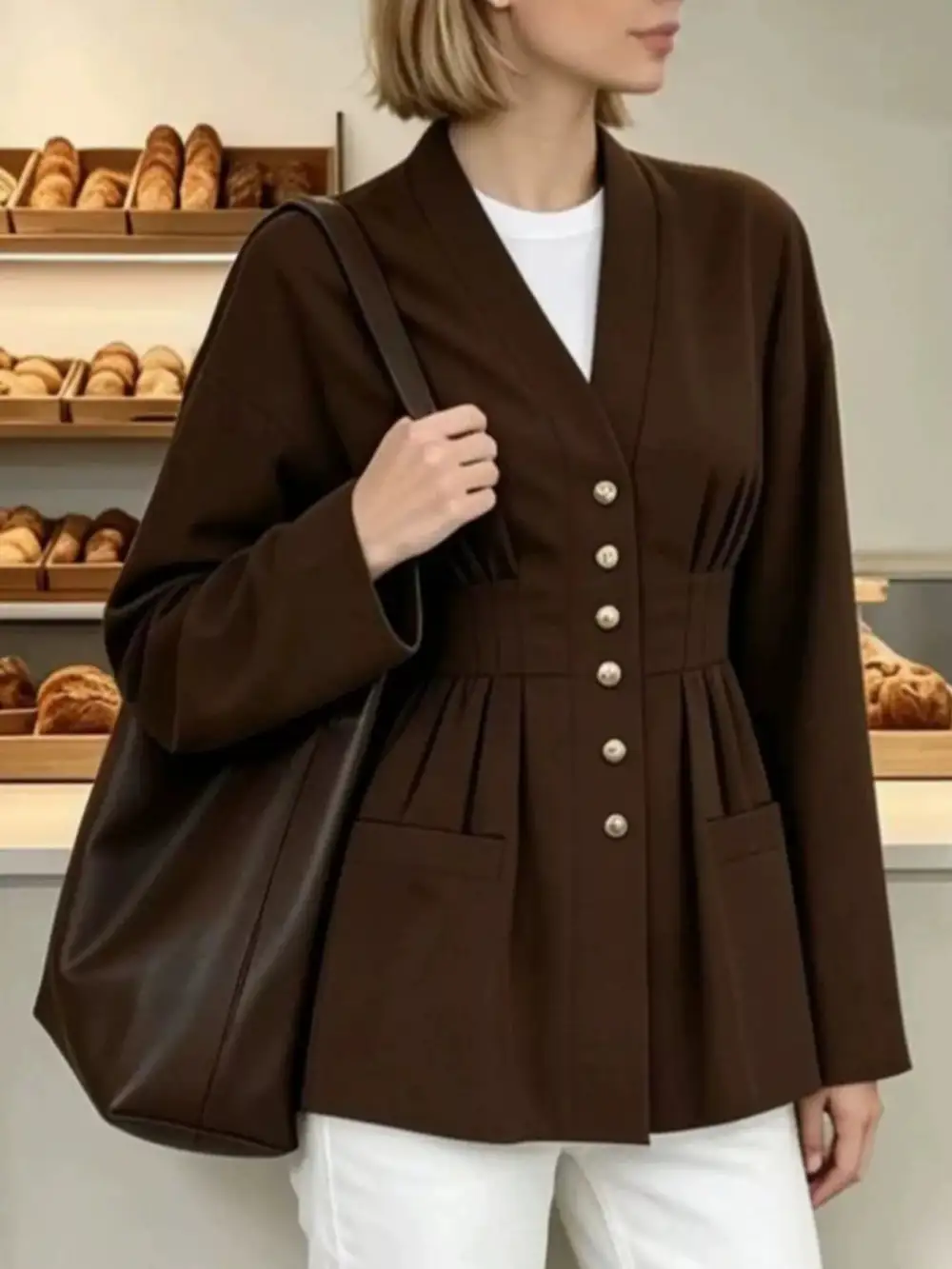 Refined Buttoned Blouse