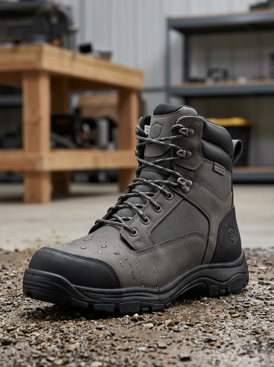 Men's Trail Inspired Waterproof Tactical Graphic Detail Work Boots