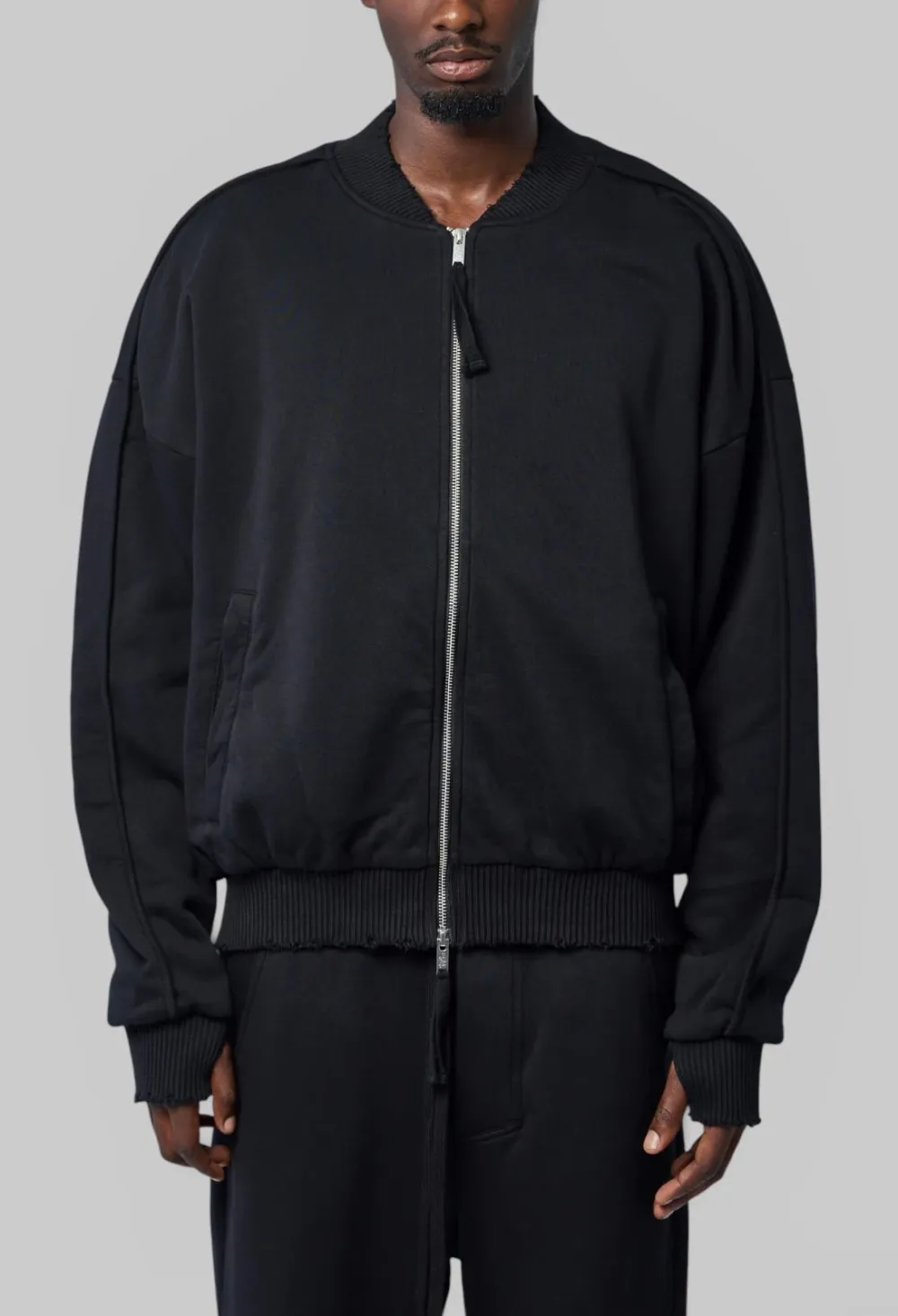 Zip-Front Comfort-Fit Bomber Jacket