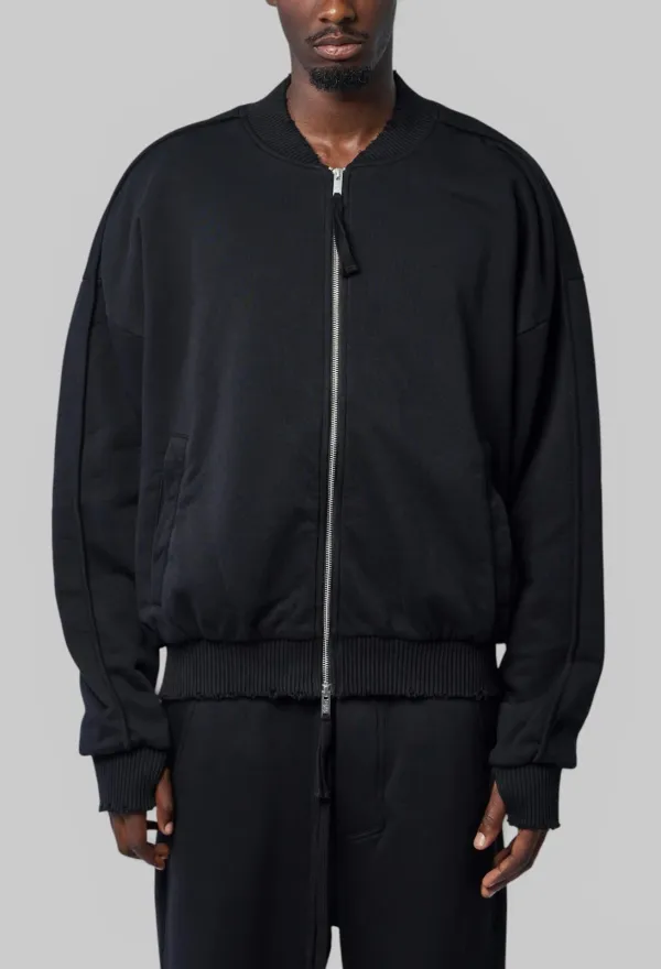 Zip-Front Comfort-Fit Bomber Jacket