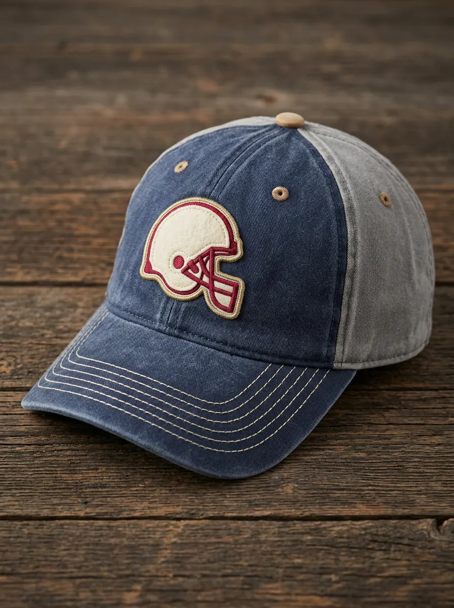 Unisex Champion American Football Fan Helmet Embroidered Baseball Cap