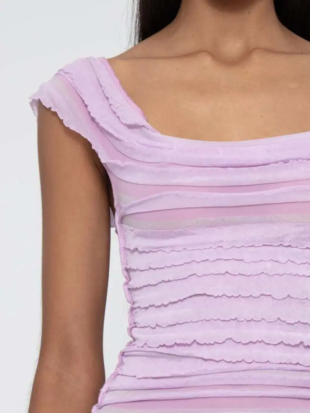 Ruched Solid Tank