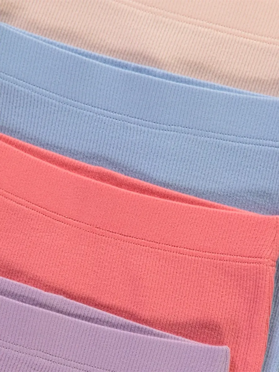 Bright Ribbed Leggings 5 Pack