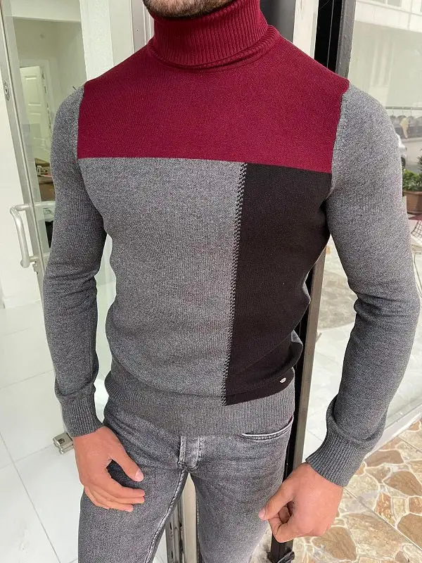 Soft Knit Slim Fit Cotton Turtleneck Sweater