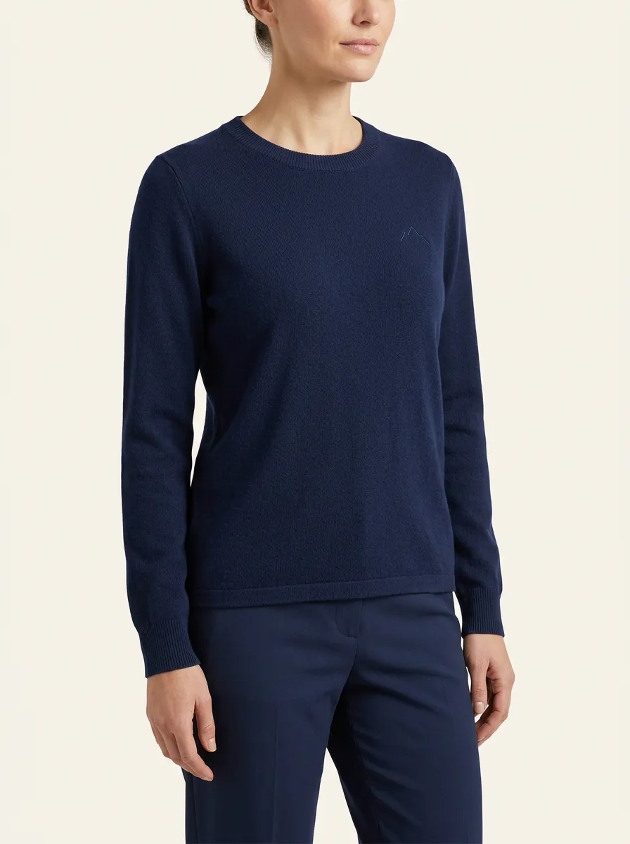 Women's Crew Neck Embroidered Sweater