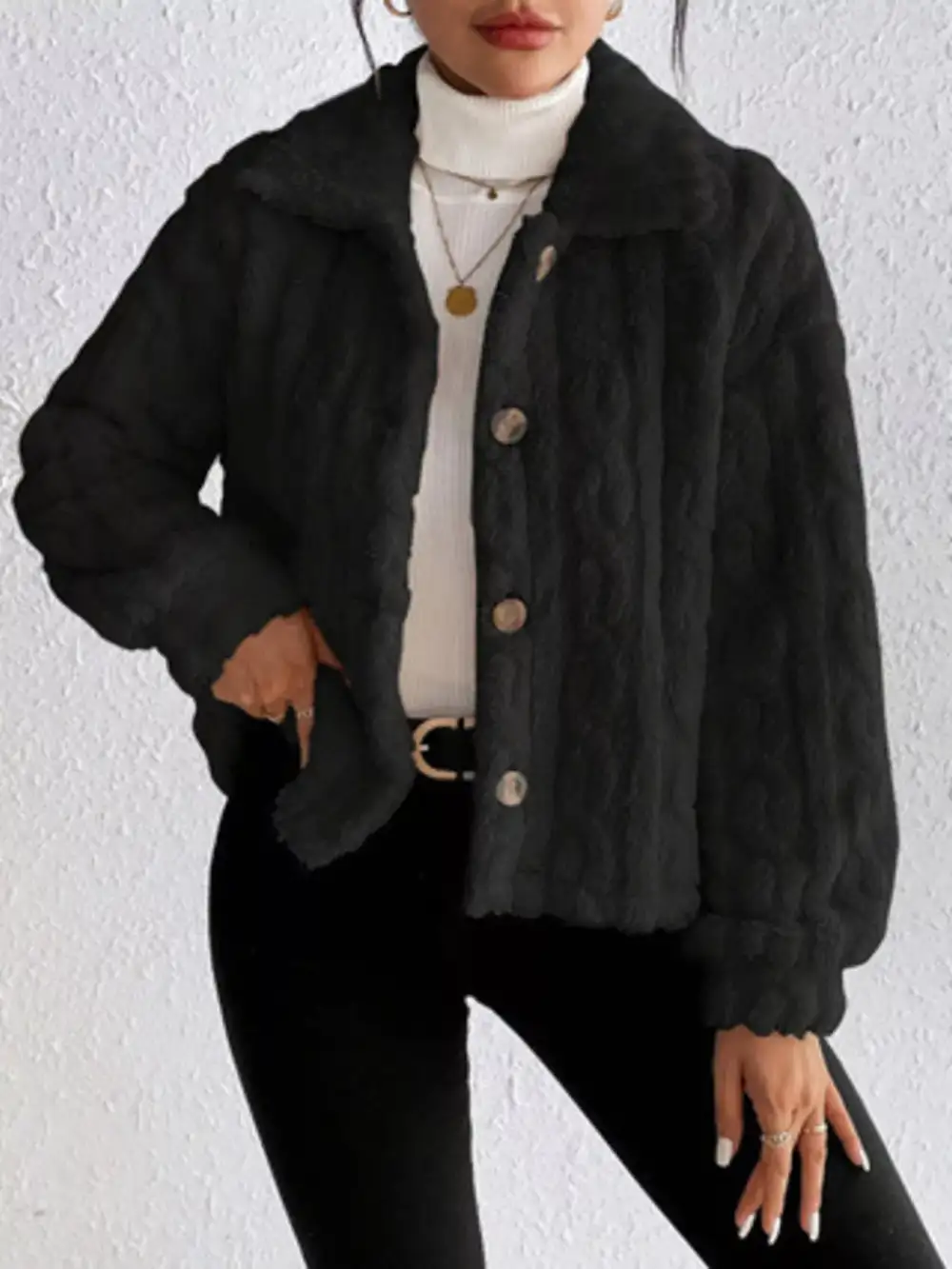 Cozy Fleece Button-up Outerwear