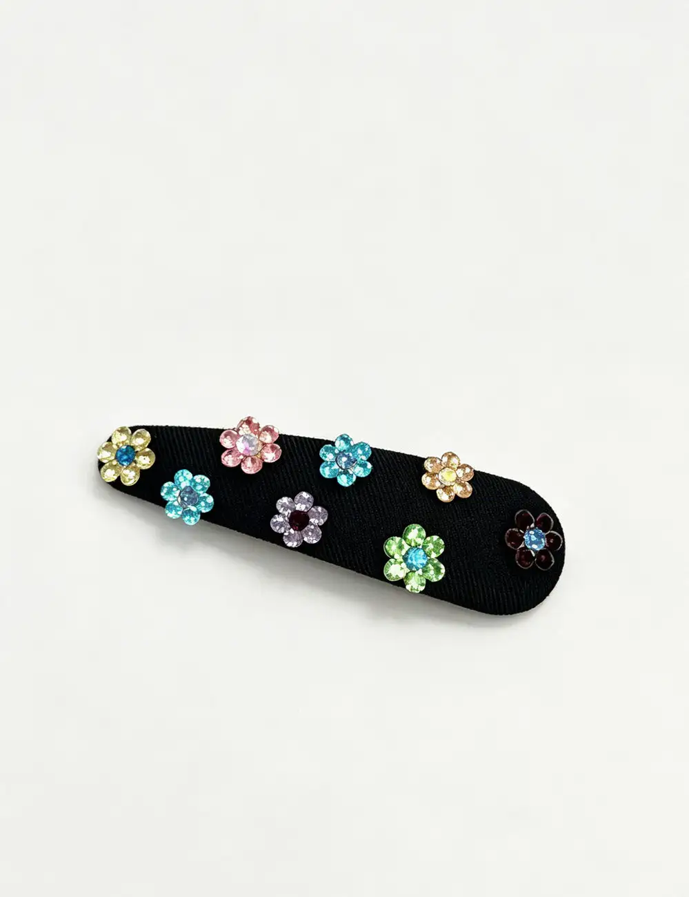 Floral Embellished Barrette Hair Clip