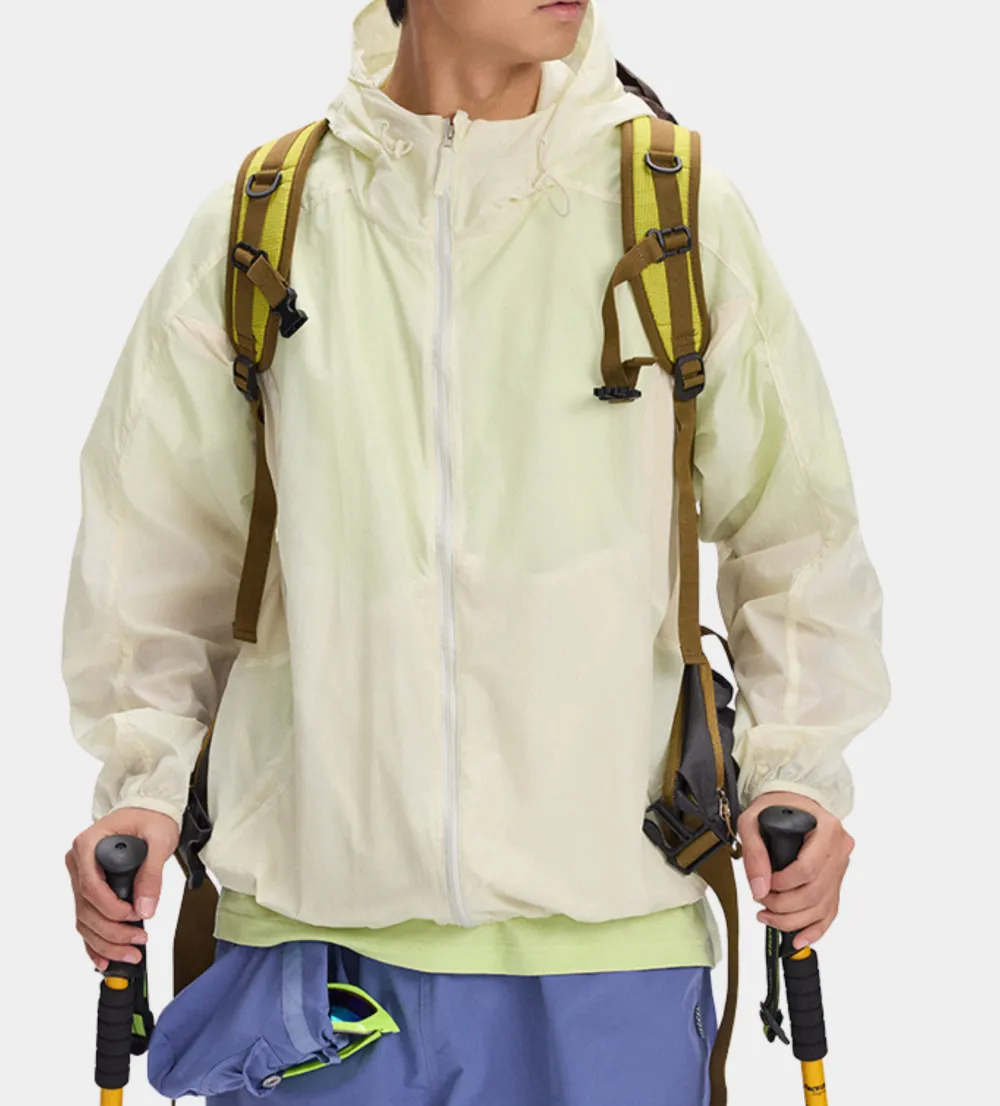 Lightweight Breathable Mesh Panel Sun Protection Jacket