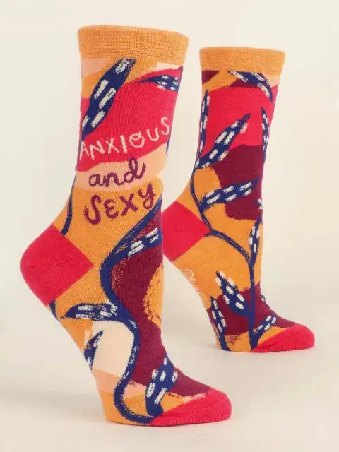Women's Anxious And Sexy Crew Socks
