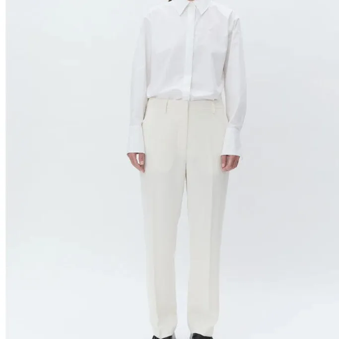 Modern Straight-Leg Cropped Women's Trousers