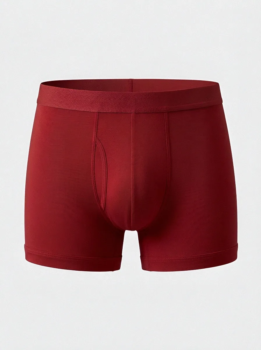 Men's Solid Charcoal Grey Comfortable Boxer Briefs