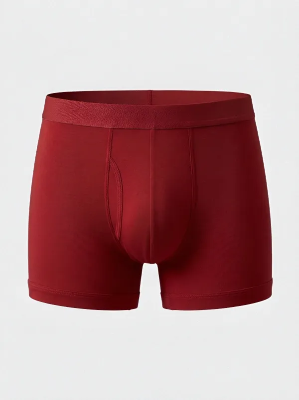 Men's Solid Charcoal Grey Comfortable Boxer Briefs