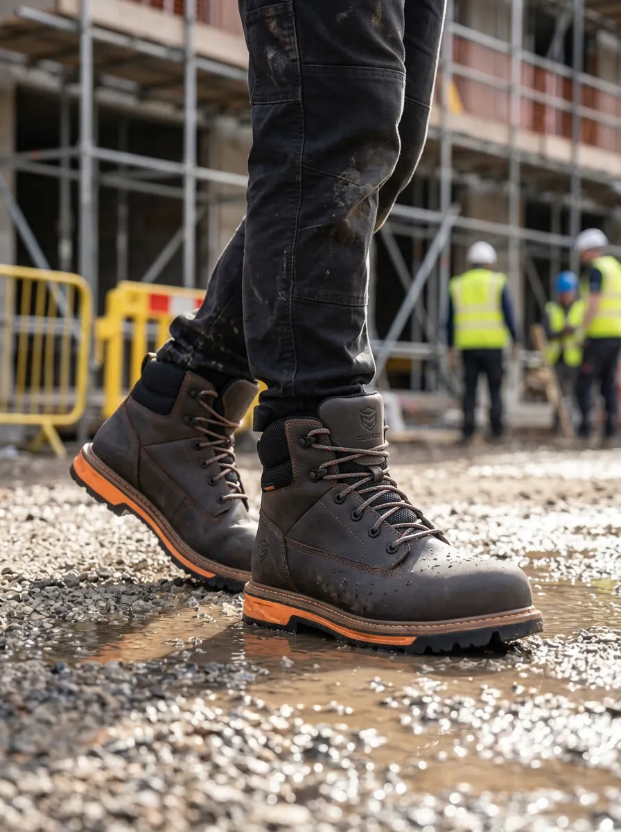 Classic Construction Style Men' Waterproof Work Boots